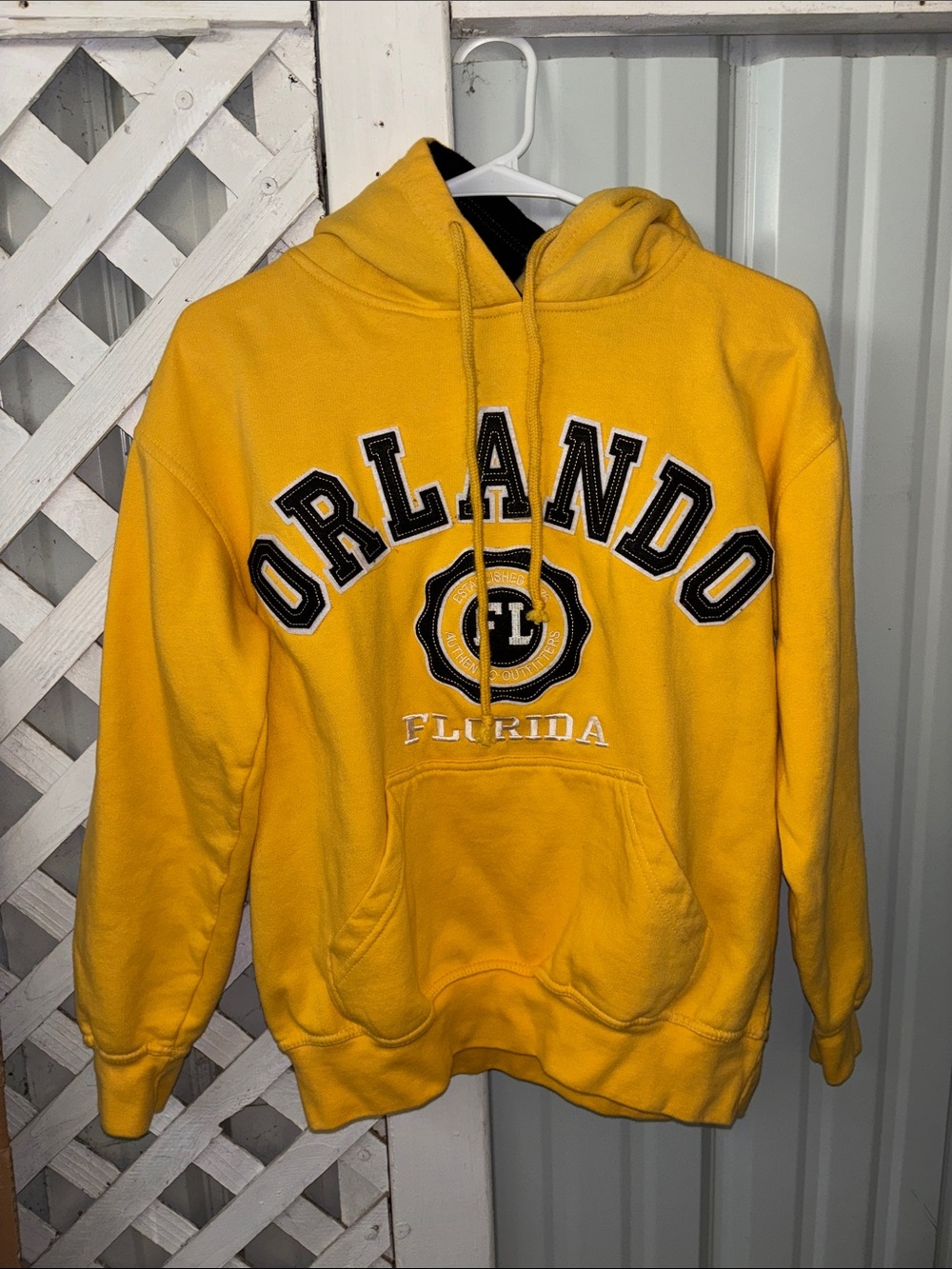 Orlando Graphic Yellow Pullover Hoodie